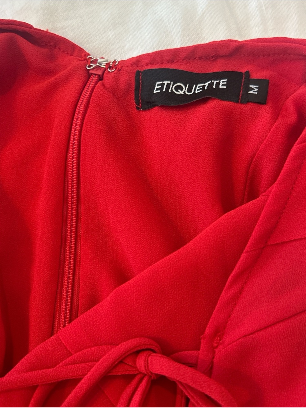 Etiquette Clothiers Red Ruffled Maxi Dress - Picture 4 of 5